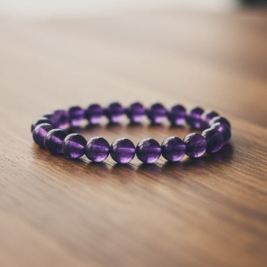 Amethyst Crystal Bracelet for Calm & Stress Relief
