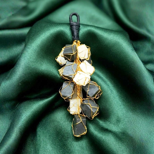 Black Tourmaline & Selenite Door Hanging