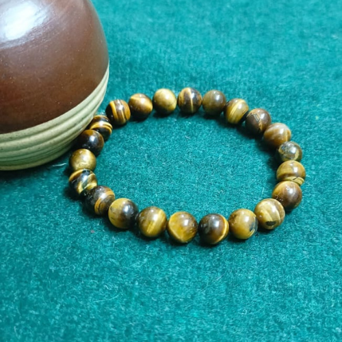 Tiger Eye Crystal Bracelet for Confidence, Courage & Decision Making