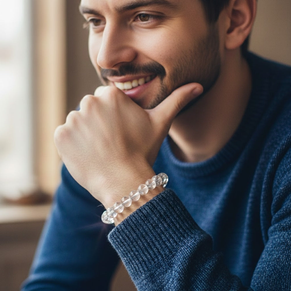 Clear Quartz Master Healer Crystal Bracelet