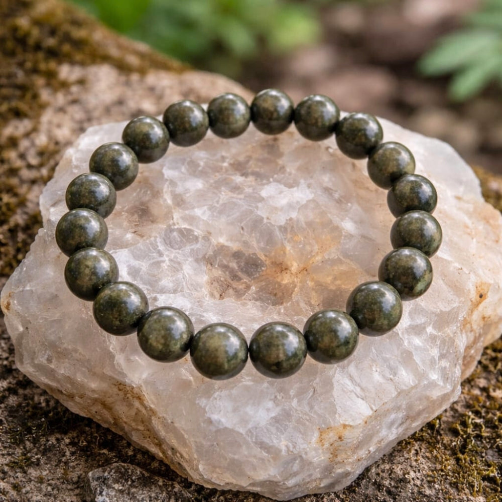 Pyrite Crystal Bracelet for Wealth, Confidence & Motivation