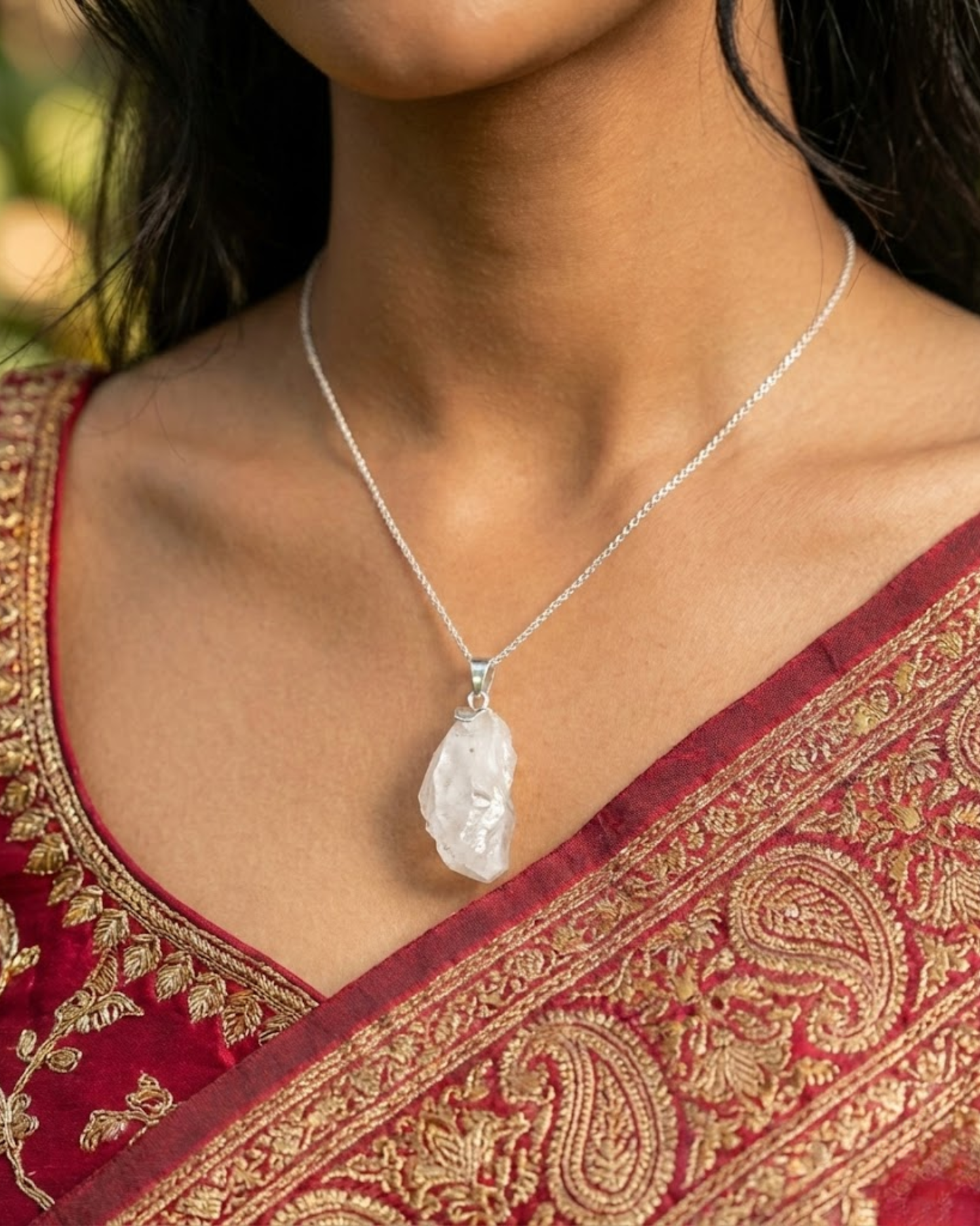 Raw Moon Stone Pendant