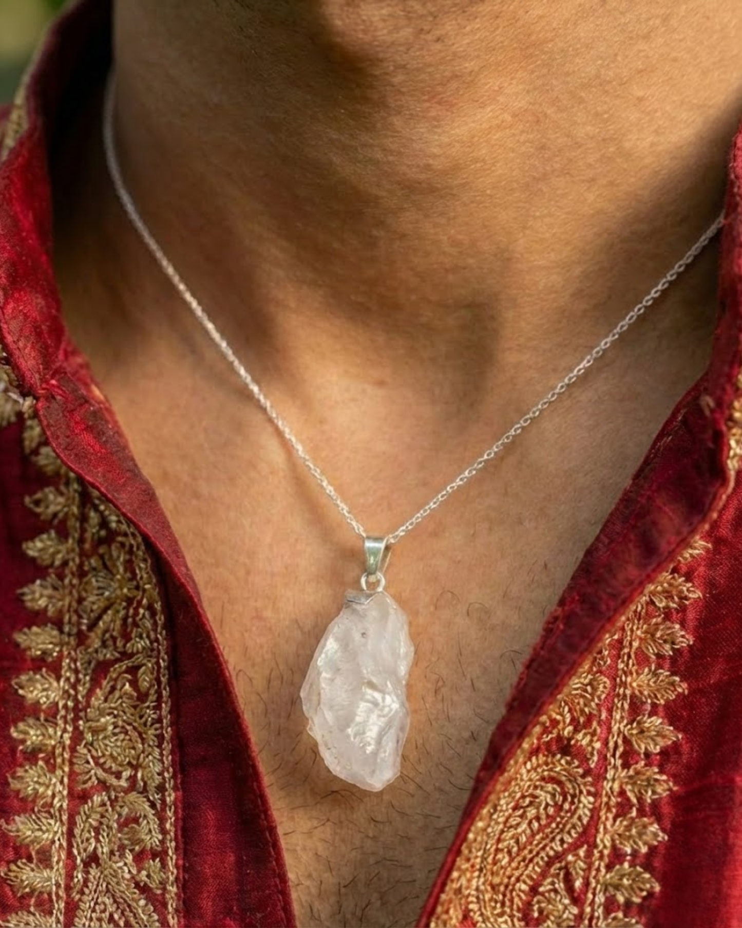 Raw Moon Stone Pendant